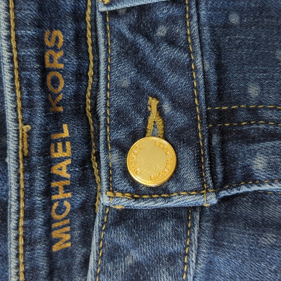 MICHAEL Michael Kors Dark Blue Skinny Jeans - Picture 6 of 8